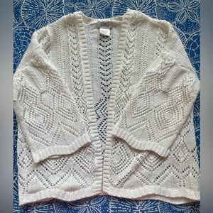 Lace white cardigan